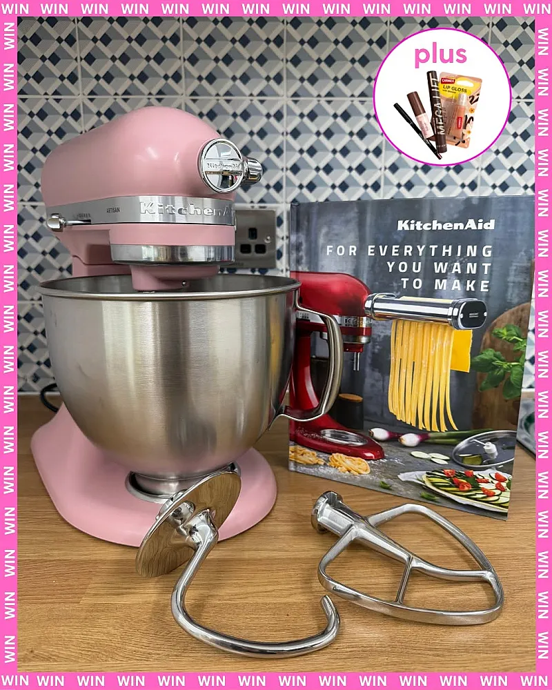 Win a KitchenAid Mixer Tilt-Head 4.7L Artisan in Dried Rose
