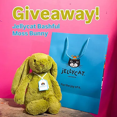 Prize image for Win a Jellycat Bashful Moss Bunny