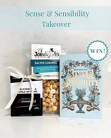 Prize image for Win a £25 Cineworld Voucher plus Popcorn and a Copy of Sense and Sensibility