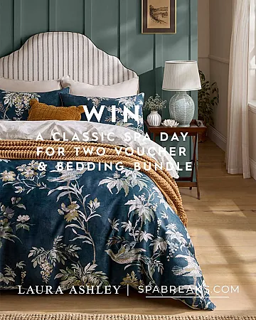 Prize image for Win a Spa Day for 2 and Laura Ashley Bedding
