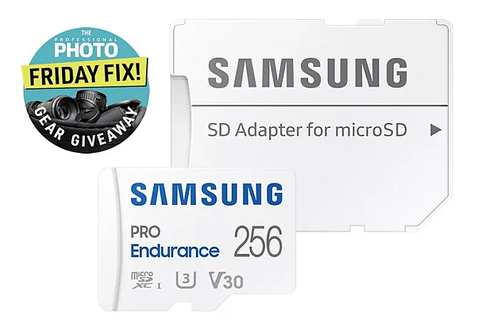 Prize image for Win a Samsung PRO Endurance MicroSD 256GB Card and Adaptor