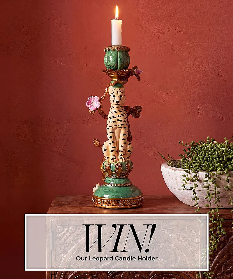 Win a Leopard Candle Holder