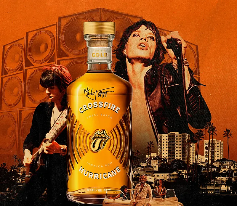 Win a bottle of Crossfire Hurricane Gold signed by Mick Jagger