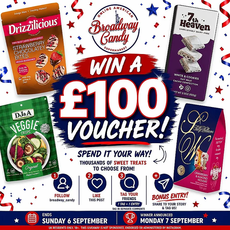 Win a £100 Broadway Candy Voucher