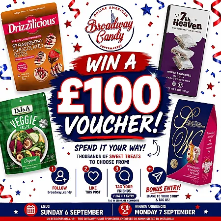 Prize image for Win a £100 Broadway Candy Voucher