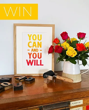 Prize image for Win a Deluxe Delightful Roses Letterbox Bouquet and Handmade Letter