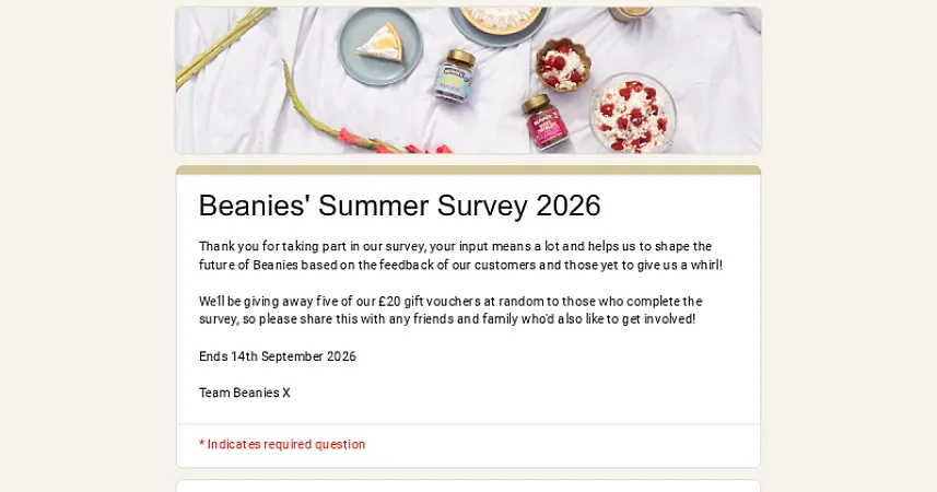 Prize image for Win Beanies Coffee Vouchers