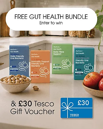 Prize image for Win a MyKind.of Gut Health Bundle plus a £30 Tesco Gift Voucher
