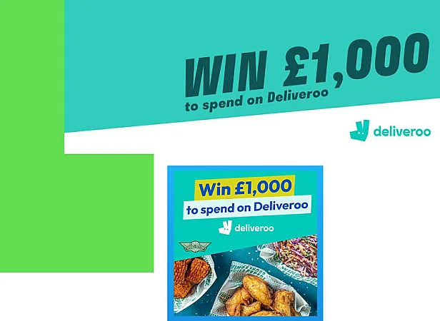 Prize image for Win £1,000 to spend on Deliveroo
