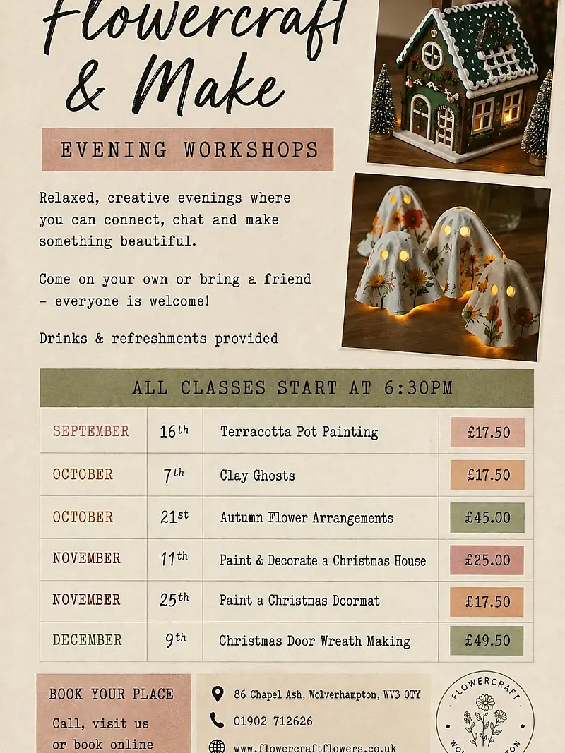 Win 2 Places on Terracotta Pot Painting Workshop