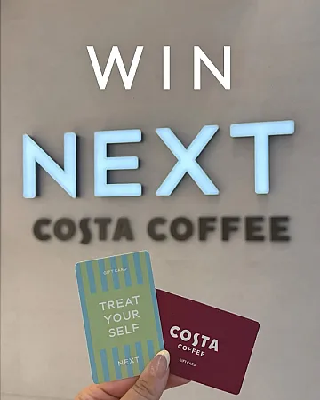 Prize image for Win £350 Next & £150 Costa Coffee Vouchers