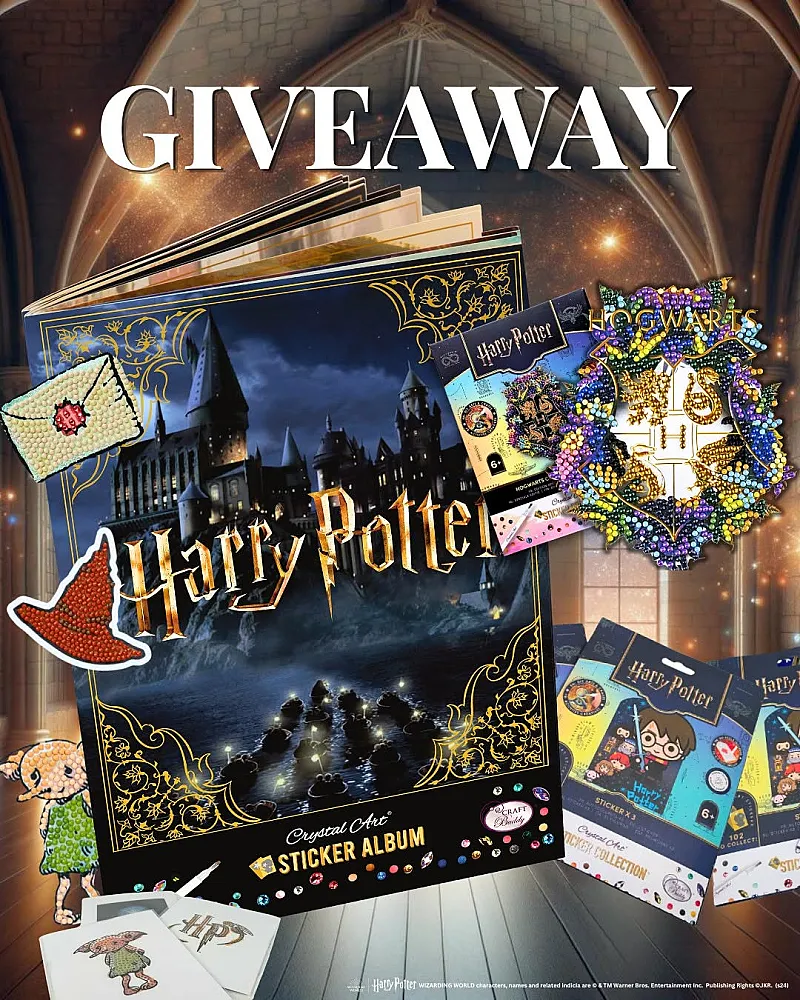 Win 3 x a Harry Potter crystal art bundle