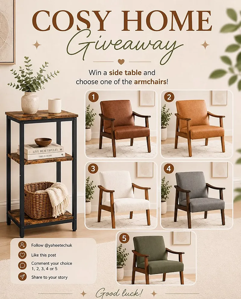 Win a Side Table and Armchair