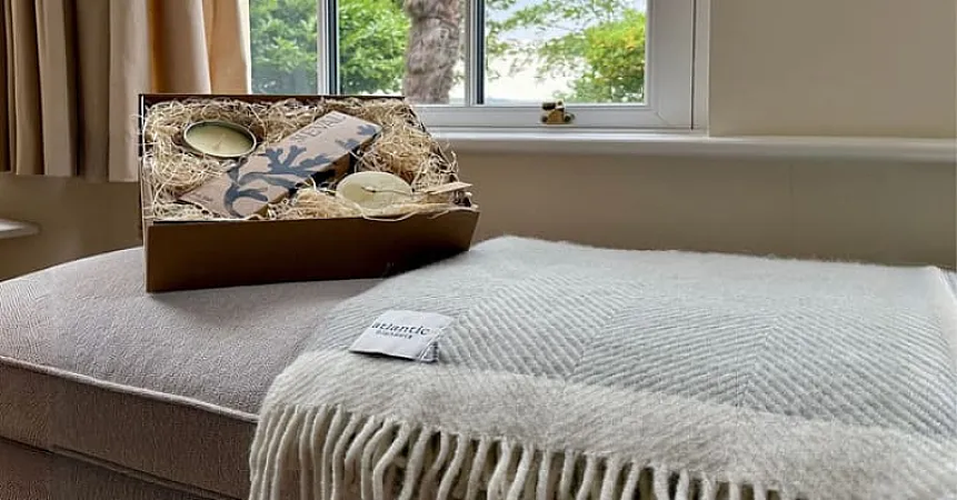 Prize image for Win a £300 Holiday Voucher, Wool Blanket, and a Luxury Sea Salt Hamper