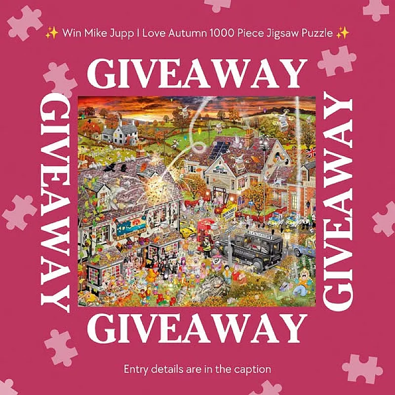 Win Mike Jupp's I Love Autumn 1000 Piece Jigsaw Puzzle!