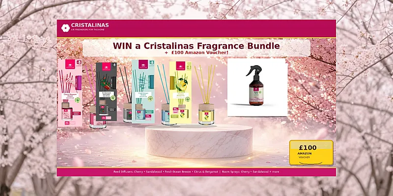 Win a Cristalinas Fragrance Bundle + £100 Amazon Voucher
