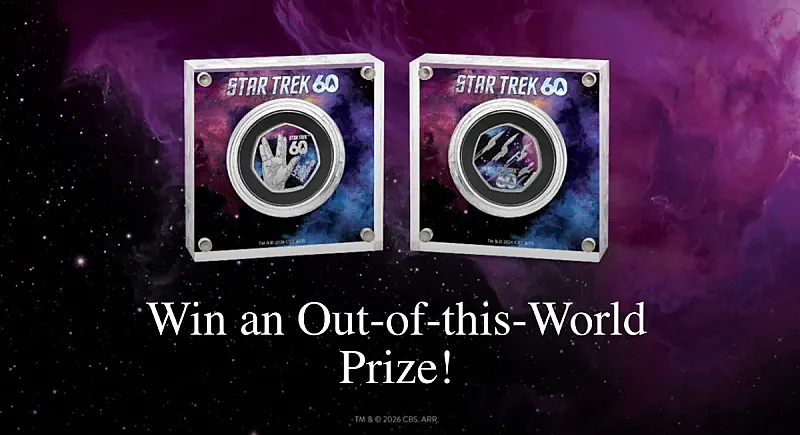 Win Silver Proof Star Trek coins