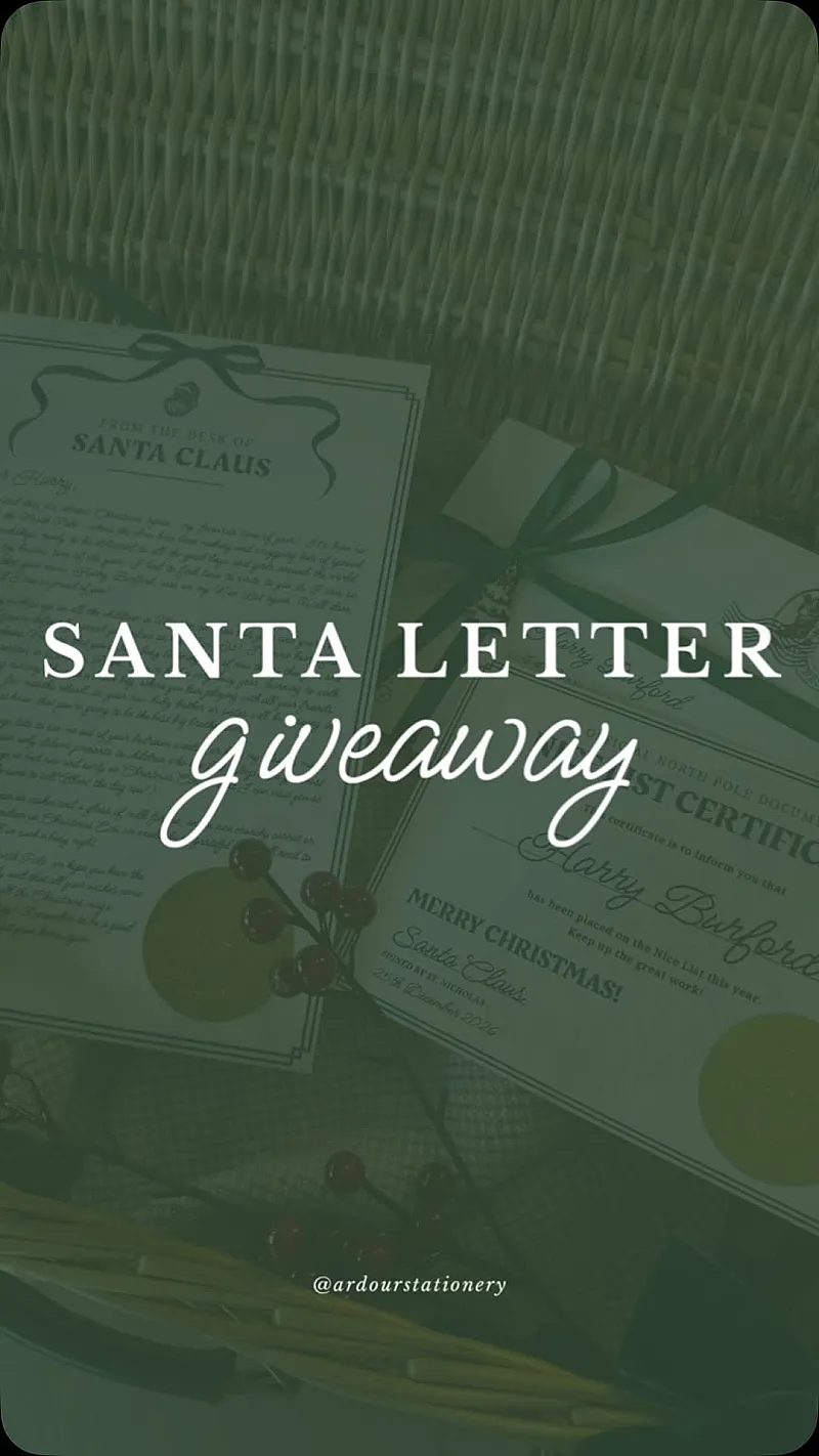 Win Personalised Christmas Goodies for Your Child