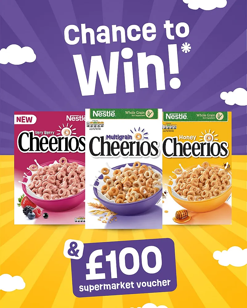 Win a Cheerios Breakfast Bundle plus a £100 voucher