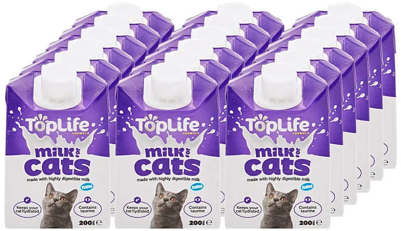 Prize image for Win a month's supply of TopLife milk for cats plus a bundle of 'pawtastic' merch.