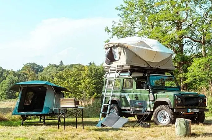 Prize image for Win a three-night Defender camper adventure at Flint Vineyard