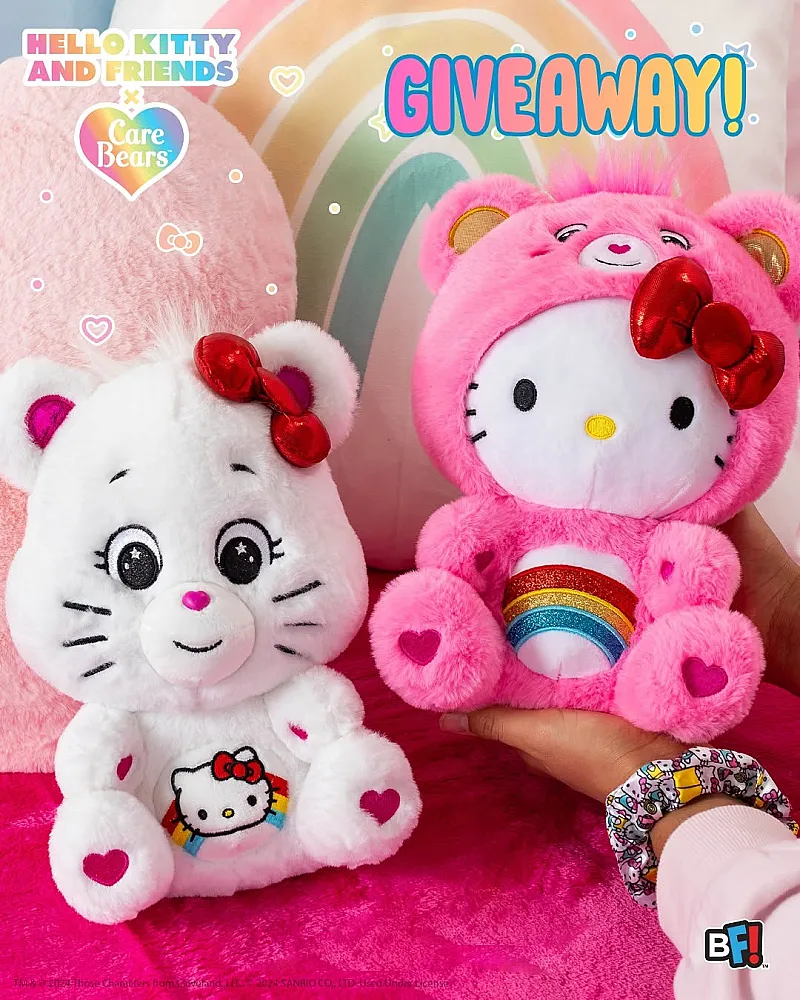 Win a Care Bears x Hello Kitty Twin Pack