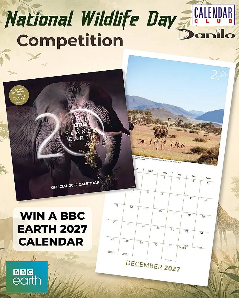 Win a BBC Earth 2027 Calendar