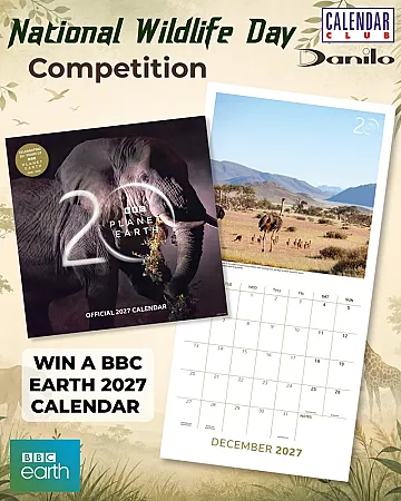 Prize image for Win a BBC Earth 2027 Calendar
