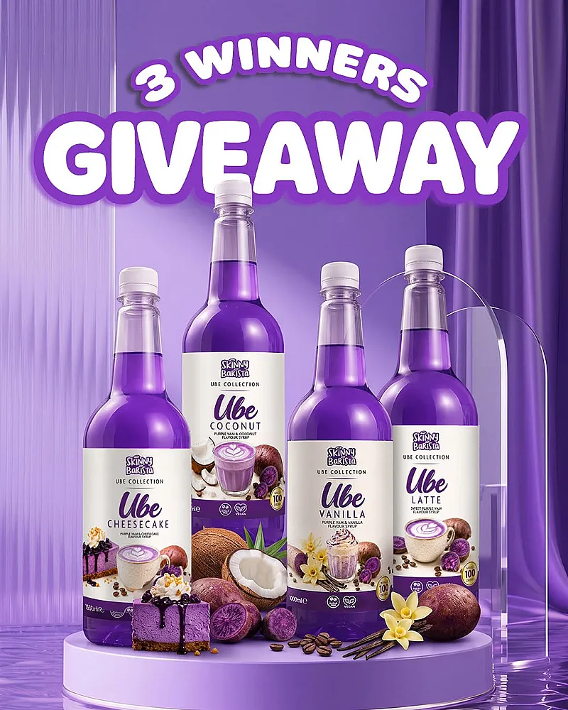 Win the Skinny Barista Ultimate Ube Coffee Syrup Collection