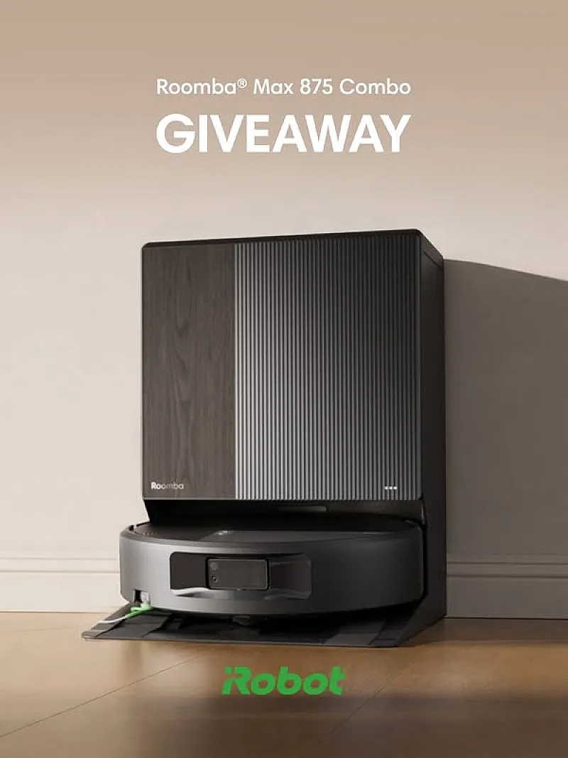 Win a Roomba Max 875 Combo Robot Vacuum Cleaner