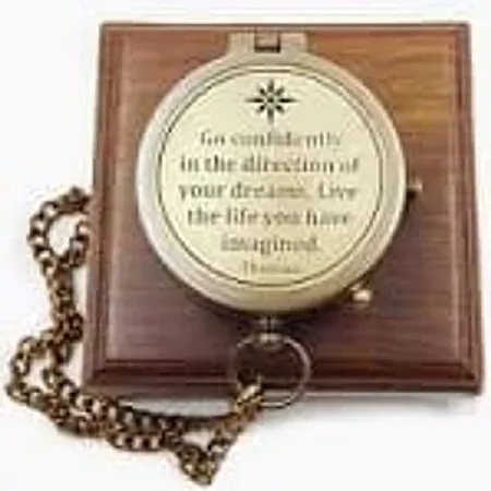 Win an Antique Brass Compass Engraved
