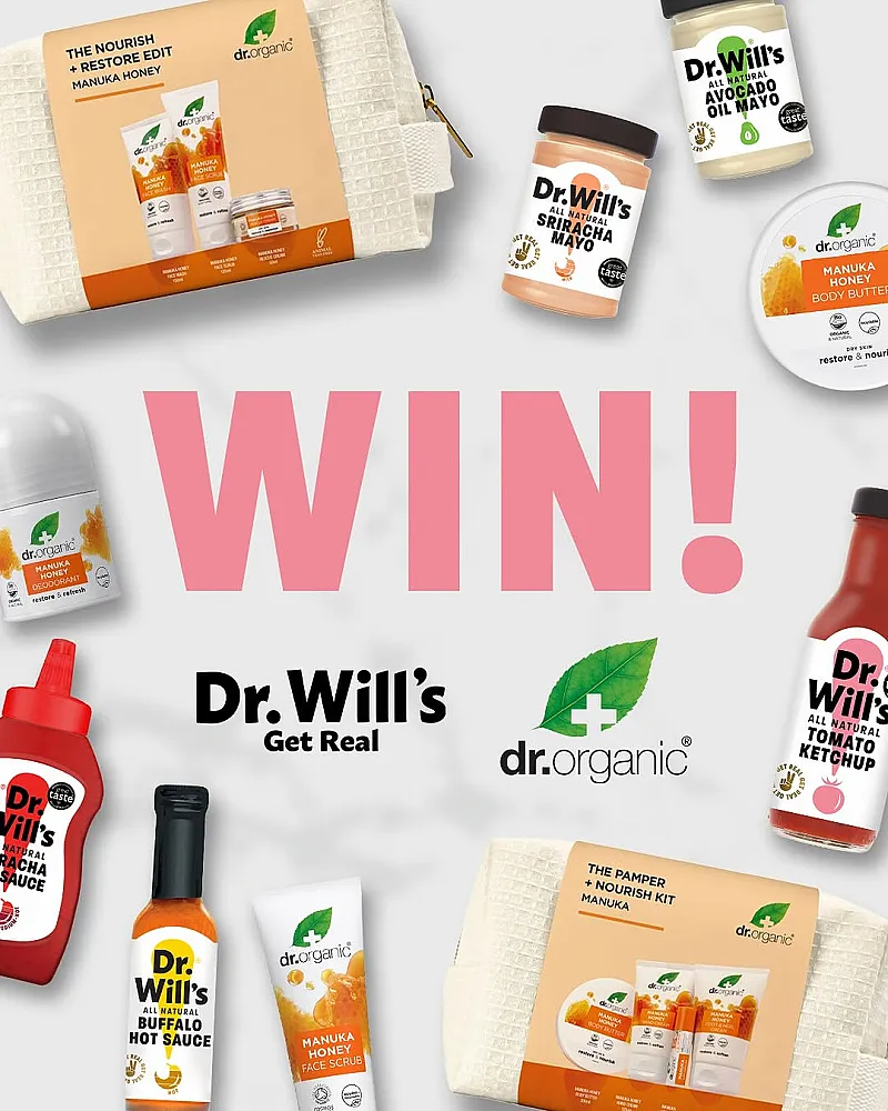 Win a Dr. Will’s x Dr. Organic Sauce and Pamper Bundle