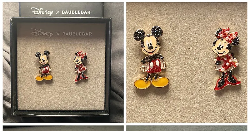 Win Disney x Baublebar Mickey & Minnie Earrings
