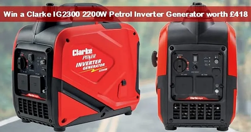 Win a Clarke IG2300 2200W Petrol Inverter Generator
