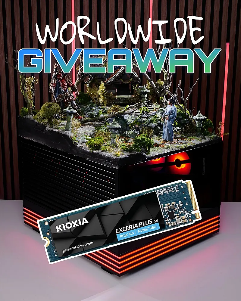 Win a Kioxia Exceria 1TB NVMe SSD