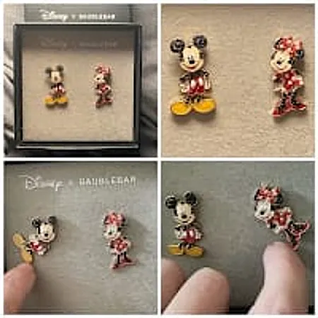 Prize image for Win DisneyxBaublebar Mickey & Minnie Articulated Earrings