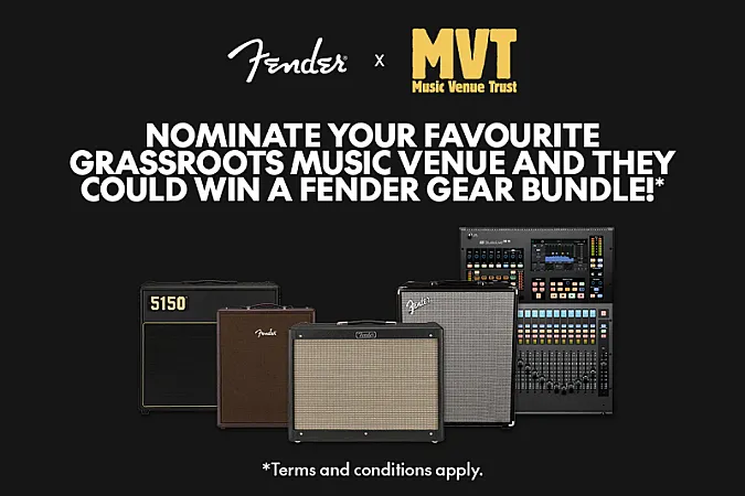 Prize image for Win a Fender 75th Anniversary Player II Sparkle Precision Bass