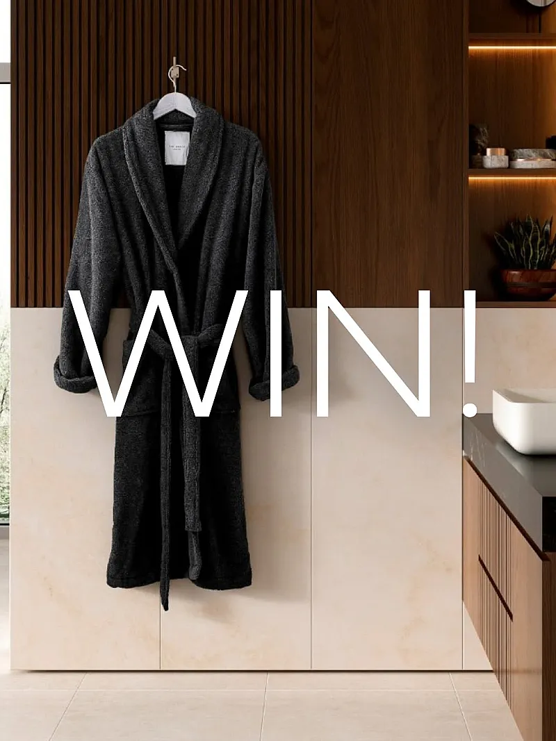 Win Luxurious Large-Extra Large Ted Baker Black Robe