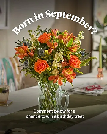 Win an Autumnal Bouquet for September Birthdays