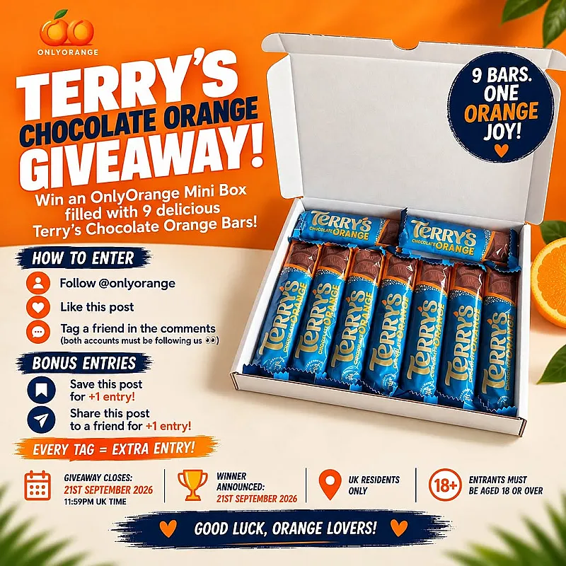 Win a Terry's Chocolate Orange Box Packed with 9 Delicious Bars