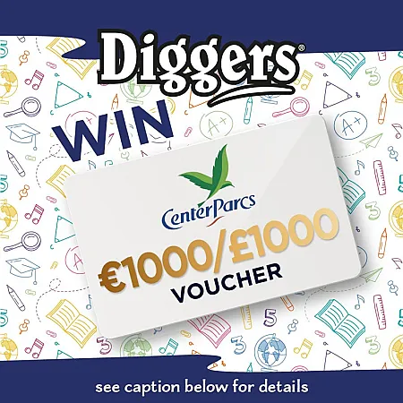 Win a £1,000 Centre Parcs Getaway with Diggers