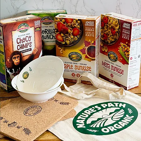Win a Bundle of Organic Cereals, plus a Nature's Path Bowl and Tote Bag