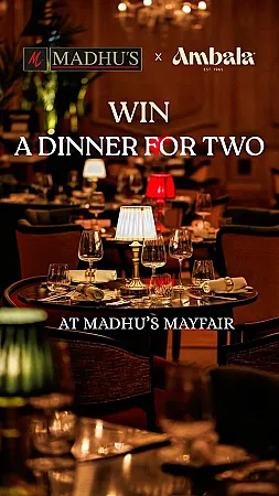 Win a Dinner For 2 at Madhu’s (London)