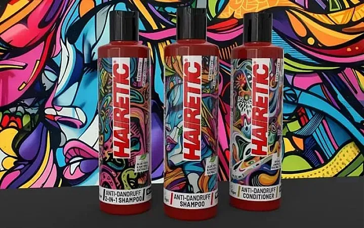 Prize image for Win 3 Bottles of Hairetic Anti-Dandruff Shampoo Range
