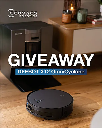 Win a DEEBOT X12 OmniCyclone Robot Vacuum Cleaner