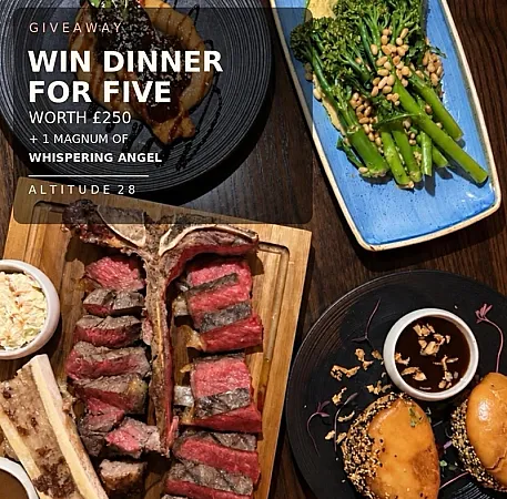 Prize image for Win a Meal for 5 & a Magnum of Whispering Angel